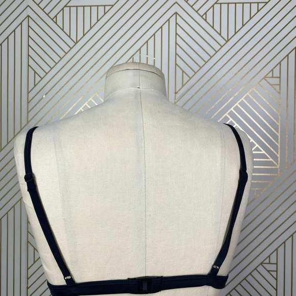 TRIANGL‎ Mesh Bikini Swim Top Black White - Picture 8 of 11